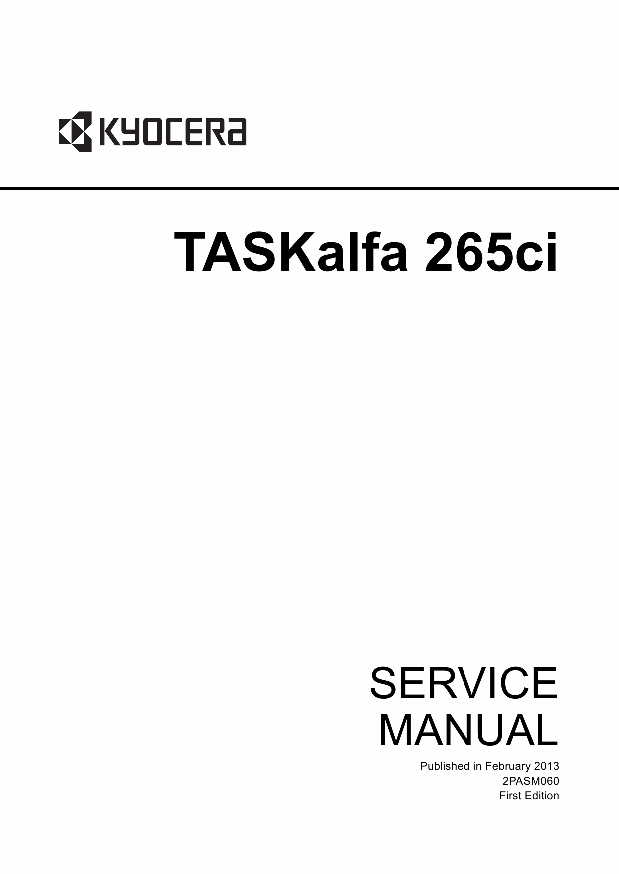 KYOCERA ColorMFP TASKalfa-265ci Service Manual-1